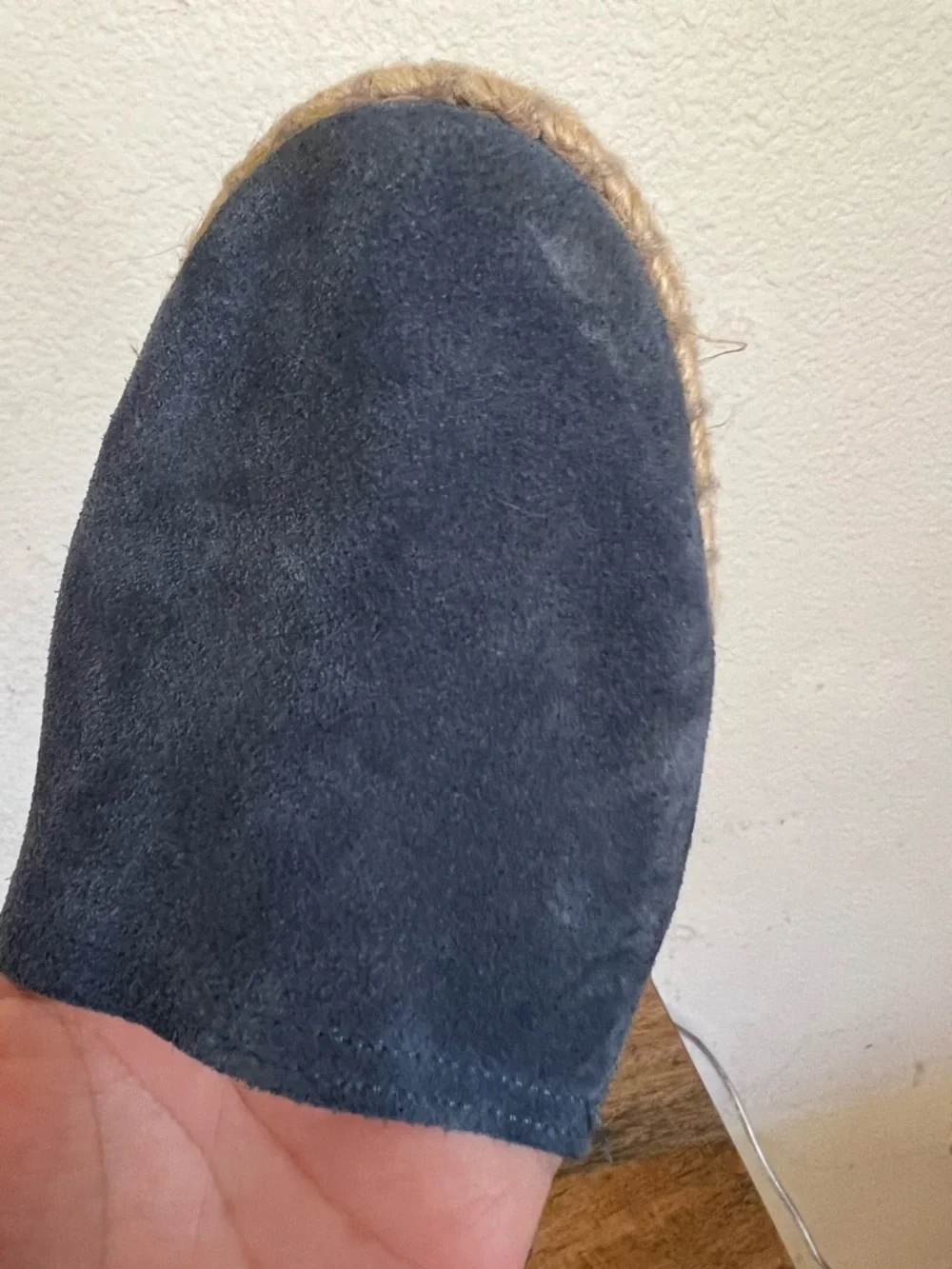 Miz Mooz Celestine Espadrille Flats Sz 40 Blue Suede Leather Shoes